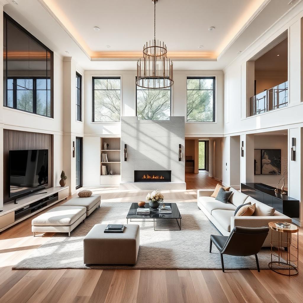 Renovated luxury living room